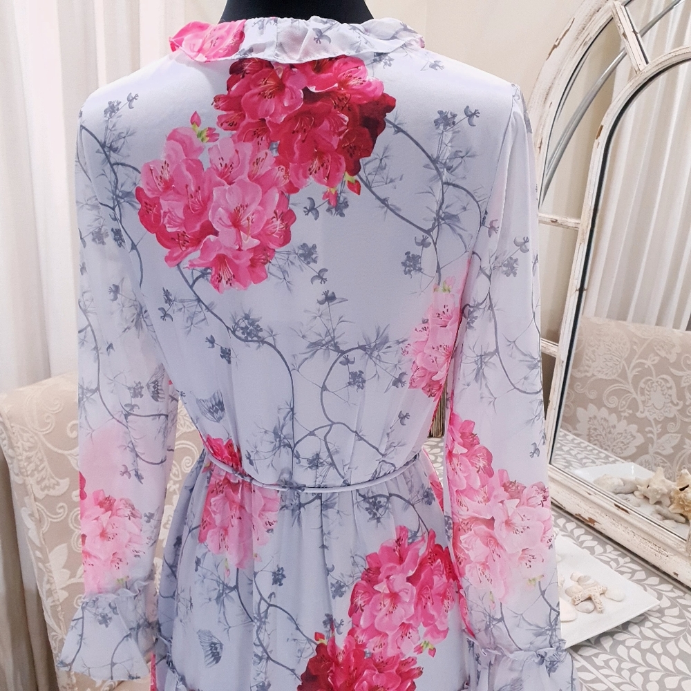 🍒NWT🍒 TED BAKER RUFFLE DRESS - Picture 4 of 11
